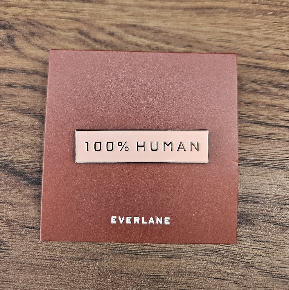 Rare~ Everlane 100% Human~ Enamel Pin